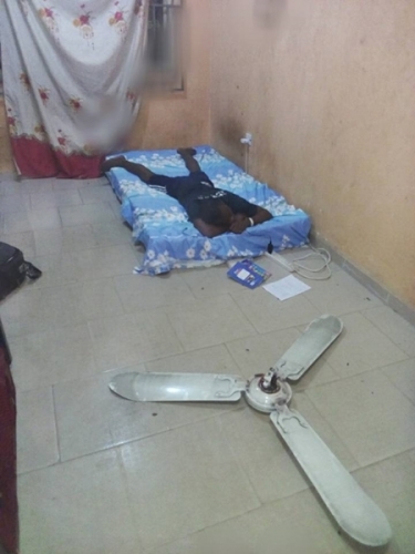 Final Year Student Almost Killed After Ceiling Fan Fell Off