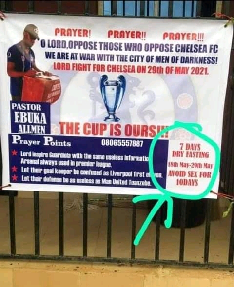 Chelsea Fc Fans Urged To Go On Dry Fasting Avoid Sex To Win Champions League Photos Igbere Tv
