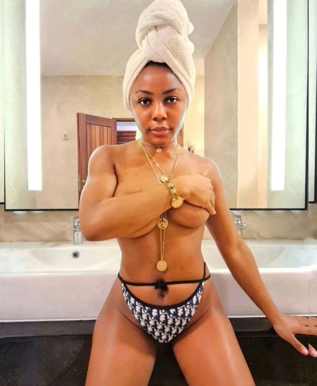 BBNaija Star, Ifuennada Poses Topless (Photos) – Igbere TV