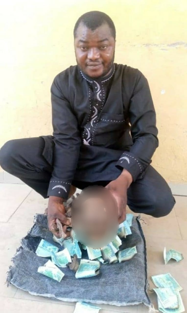 Suspected Ritualist Arrested With Human Skull In Niger State (Photo) - Vimarsana News